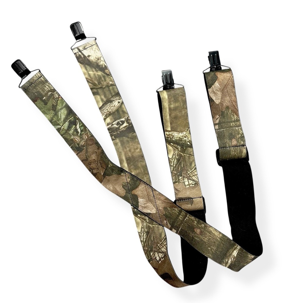 Game Winner‎ Camouflage Stretch Adjustable Suspenders Clamp Fasteners One Size - Picture 2 of 6